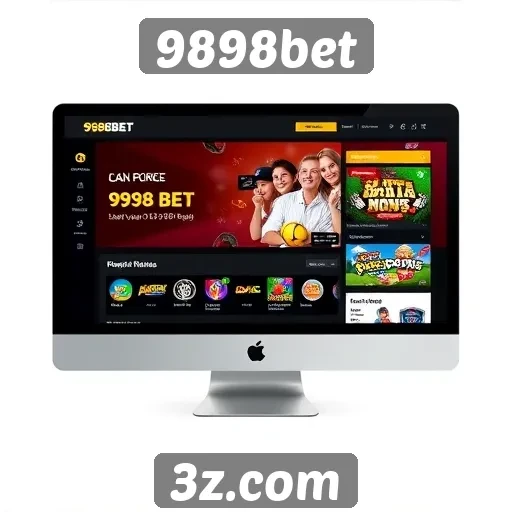 Acessibilidade e design do site 9898bet