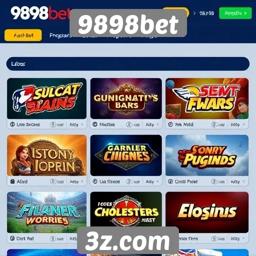 Jogos populares oferecidos pelo 9898bet